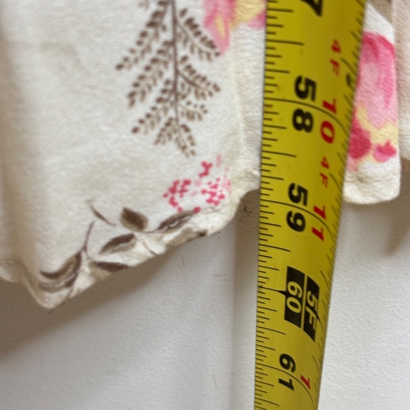 Reformation Verbena Maxi Dress 2 Leila Floral Ruffle Neckline Ivory Pink Cottage - Picture 12 of 15